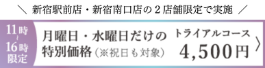 平日限定価格